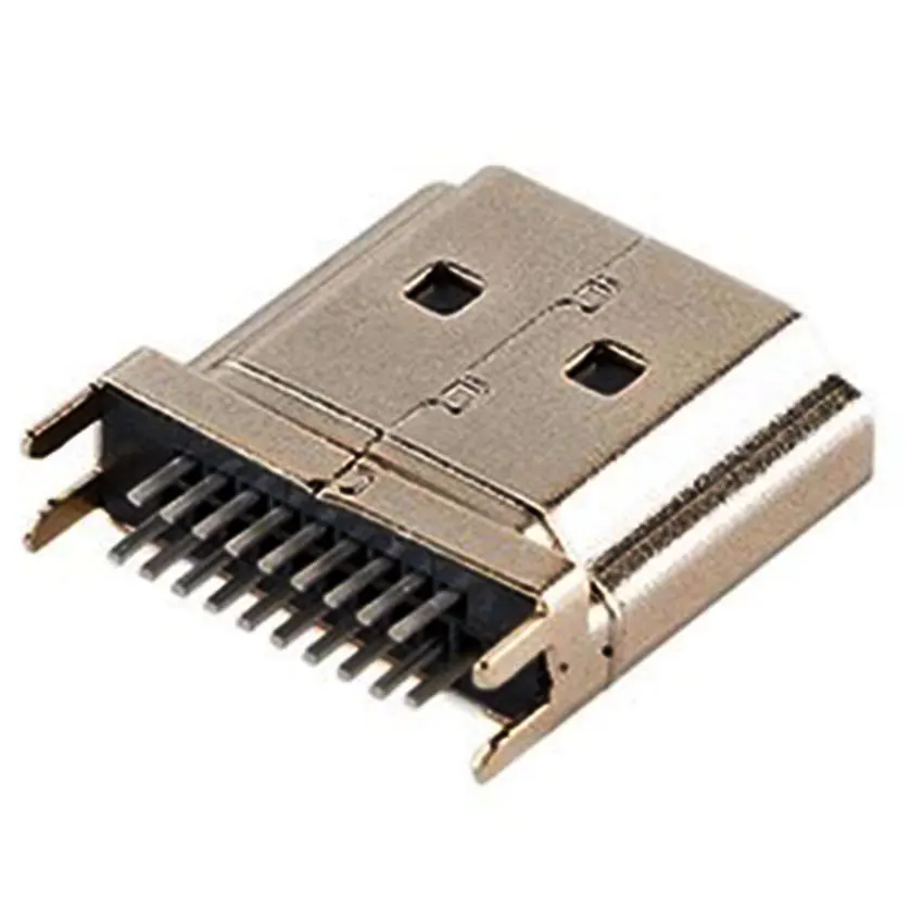 

1PCS 19 Pin HDMI-Compatible Connector Male Plug 2 Rows 1.6MM Pitch Pin Header Socket for HD Multimedia Interface Equipment