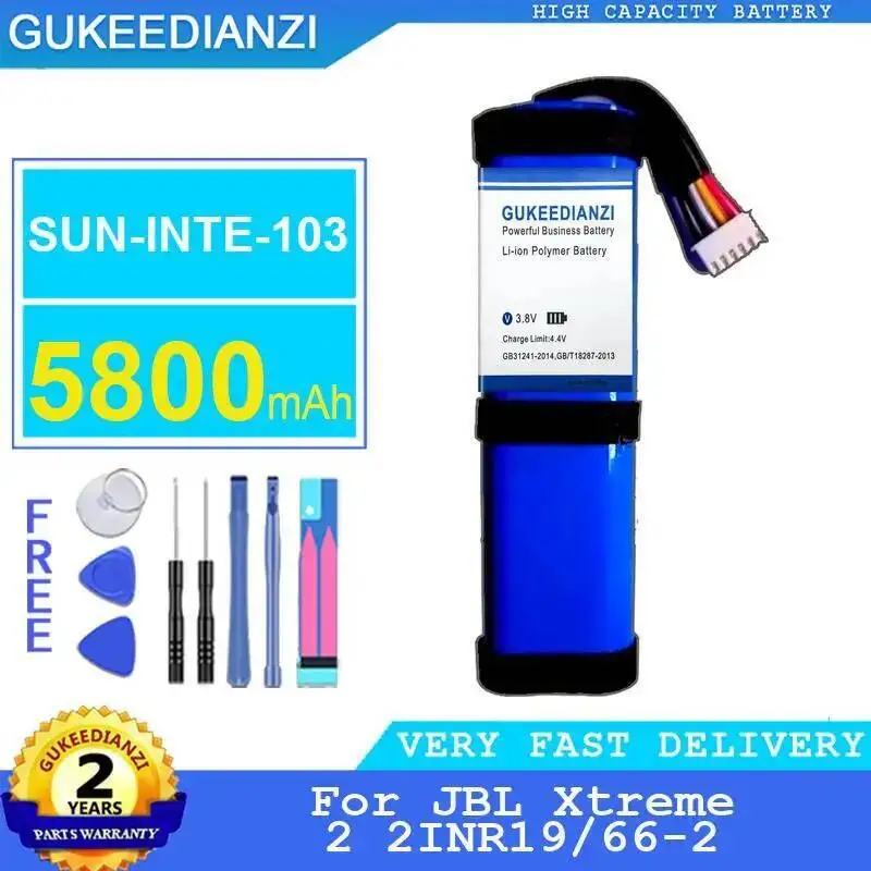 

For Jbl Xtreme 2 2INR19 66-2 Stable 5800Mah Long-Lasting Performance Speaker Battery Sun-Inte-103