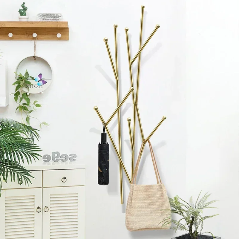 Gold Metal Coat Rack Modern Designe Detachable Bedroom Entrance Storage Coat Rack Free Shipping Burro Ropa Perchero Furniture