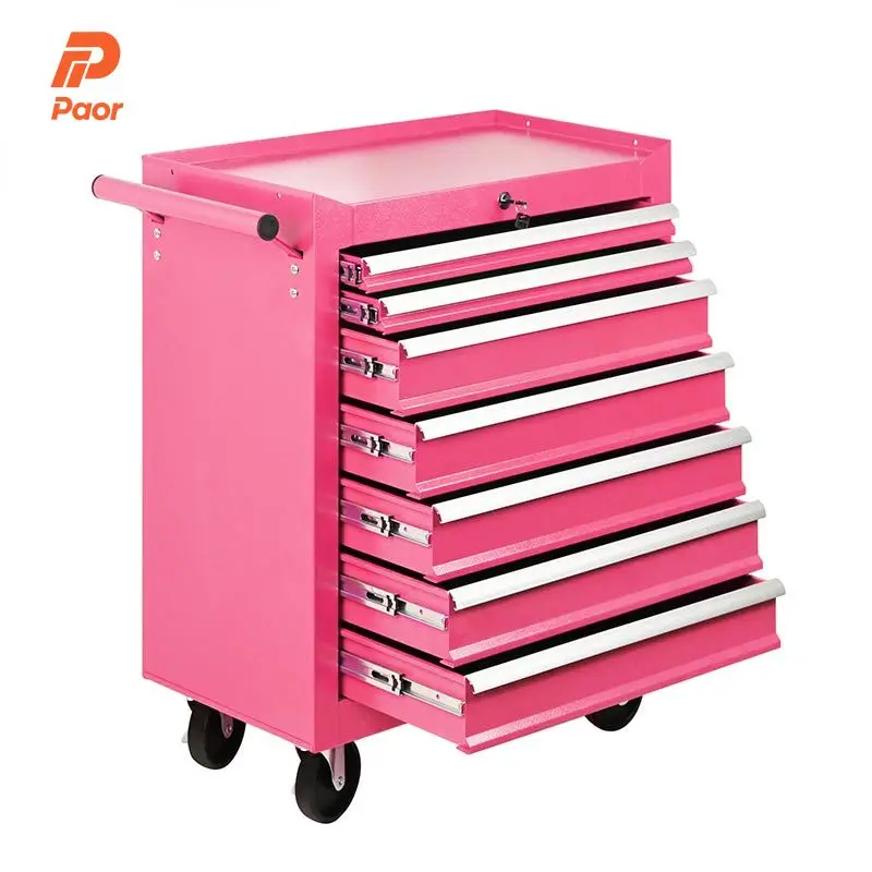 Chariot d'atelier mobile en métal rose robuste sur mesure – Vente en gros de chariots d'atelier mobiles