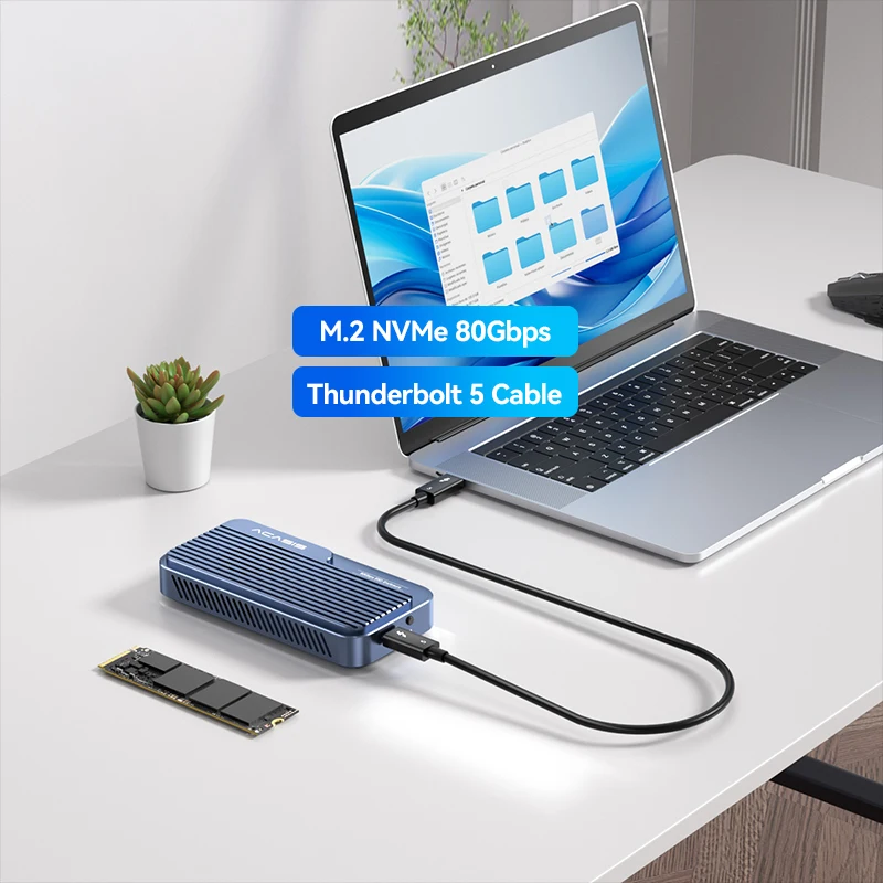 

Поддержка 2230 2242 2260 2280 8 ТБ SSD M.2 NVMe Thunderbolt 5 80 ГБ SSD-корпус с док-станцией USB C