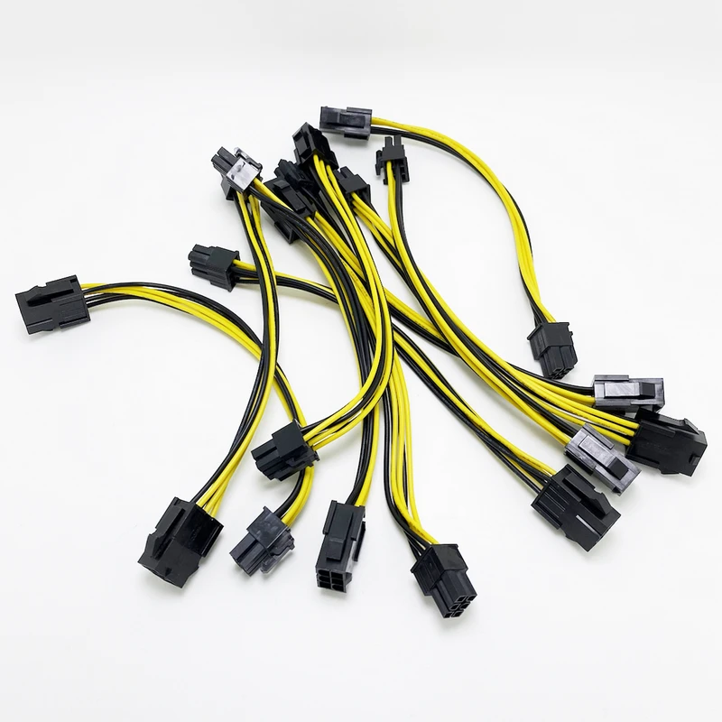 5Pcs 20Cm 6Pin Naar 6 Pin Pci Express Pcie Power Verlengkabel 6Pin Connector Man-vrouw Grafische card Power Verlengkabel