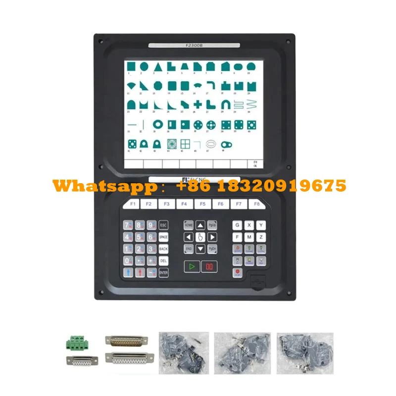 CNC Flame And Plasma Cutting Machine F2300BT V5.0 10.4 Inch LCD 2 Axis Connected Controller System Cyclmotion