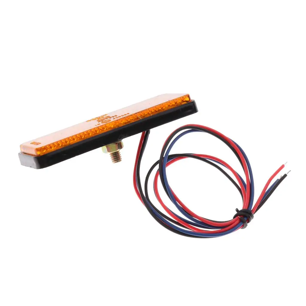 Compact LED Brake Light Tail Indicator Reflector Lamp 12V for Car Truck Motorcycle Trailer SUV Applications