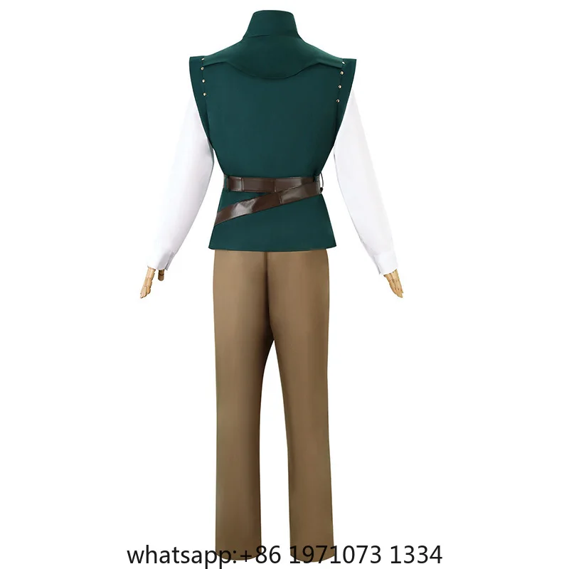 Flynn Rider Cosplay Costume Unisex Carnival Uniform Halloween Party Role Playing Outfits