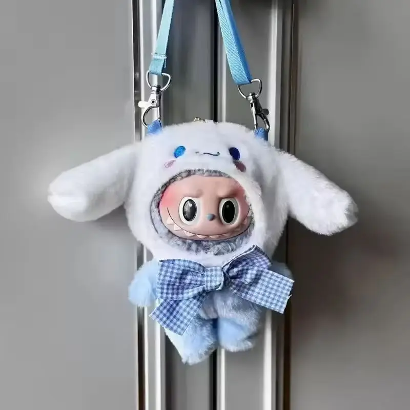 Sanrio Doll Clothes Head Covering Kawaii Anime Hello Kitty Kuromi Melody Cinnamoroll Labubu Clothes Clothing Cute Gift