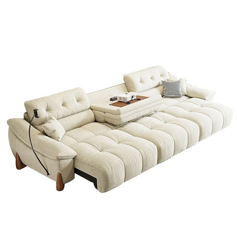 

Электрический раскладной диван-кровать для небольшой квартиры, выдвижной диван из шенилла для гостиной