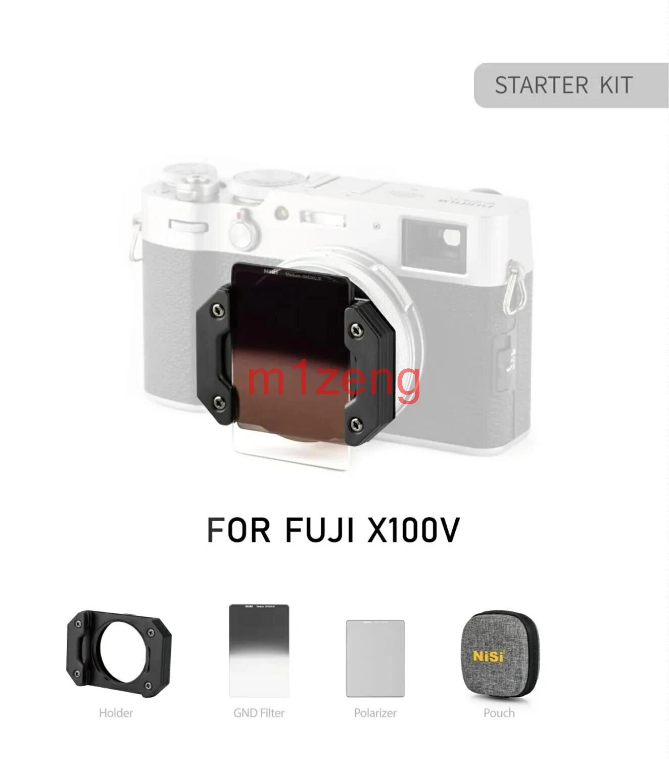 

X100V square lens filter system(holder+gnd8+cpl+nd8+bag+natural night filter) for fujifilm X100 X100F X100S X100T x-100v camera