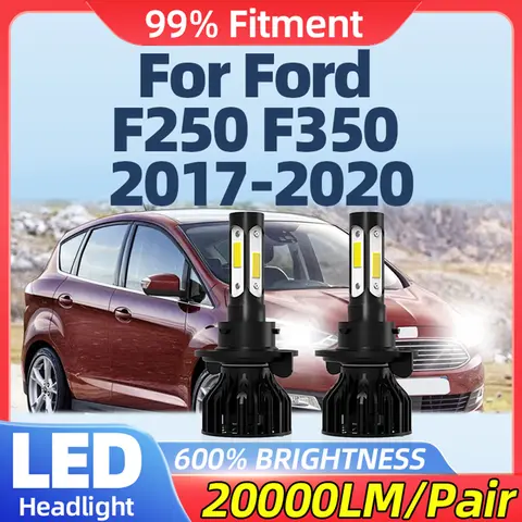 Canbus LED Car Headlight Bulbs 120W 20000LM Super Bright Auto Headlamps 6000K 12V For Ford F250 F350 2017 2018 2019 2020