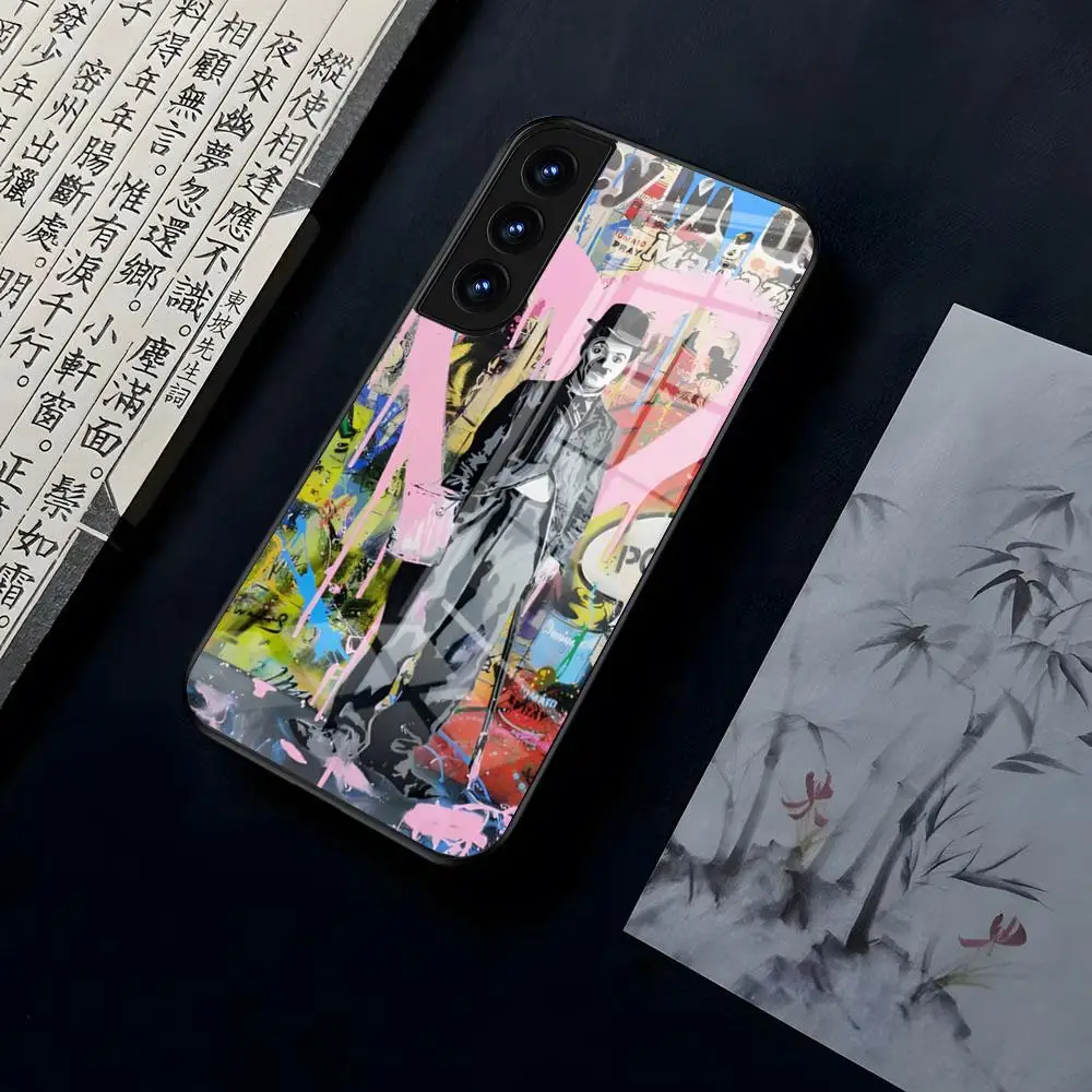 Arte de rua Banksy Graffiti Para OPPO A 55 54 One Plus 8T 92s A93s A94 95 8 9 7 Pro FindX3 X5PRO RENO4 RENO7 Reno4se 5F 6Z Vidro C