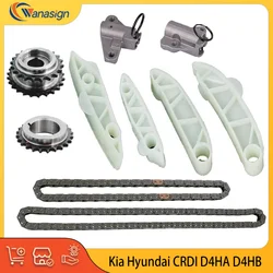 AUTO ENGINE PARTS Timing chain kit Set For HYUNDAI KIA D4HA D4HB 2.0L 2.2L L4 Diesel 2.0 2.2 L T OE 24361-2F000 2006-2015