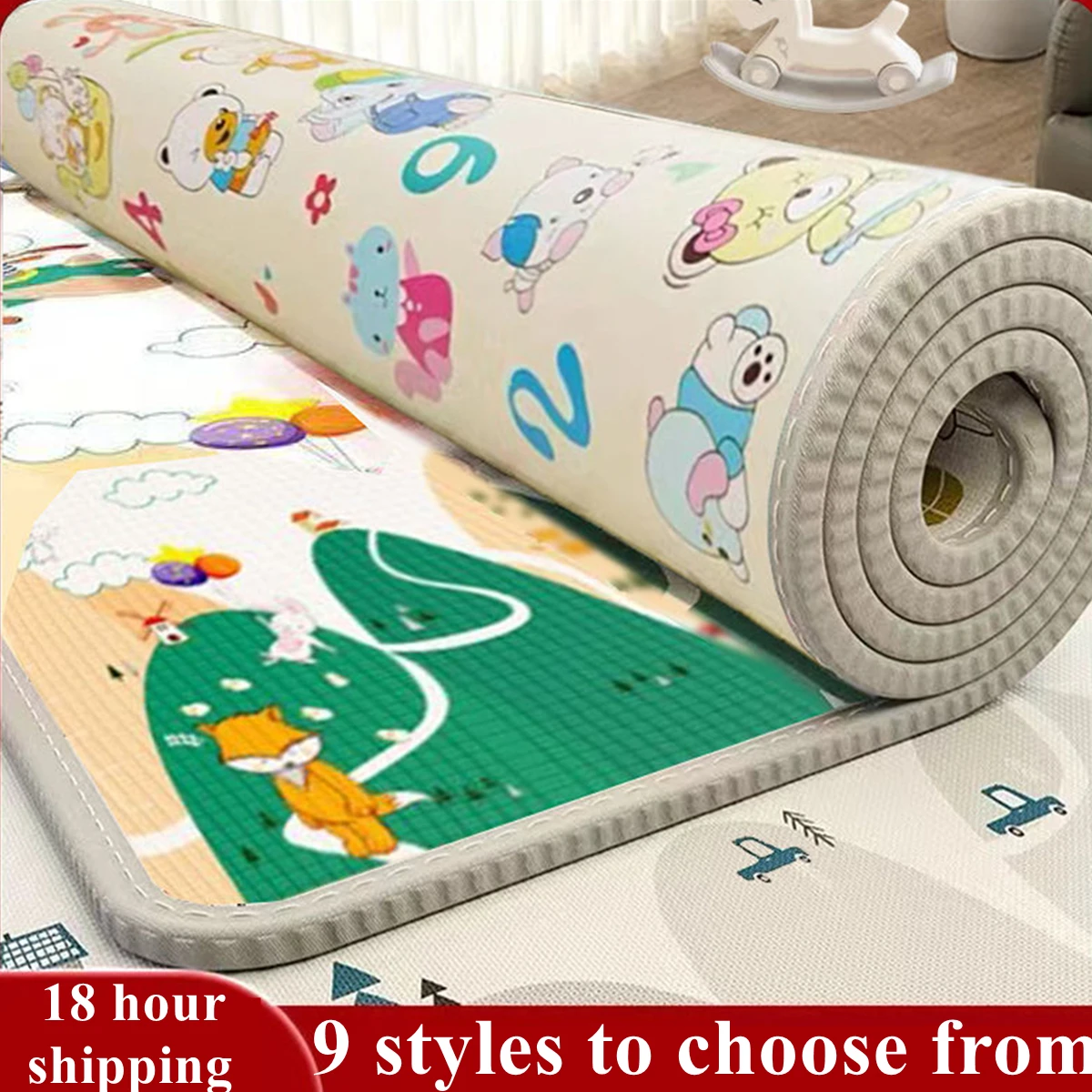 2 Thickness Options Non-toxic EPE Environmentally 1cm Thick Baby Crawling Play Mat for Children\'s Safety Kid Rug 5 Size Options