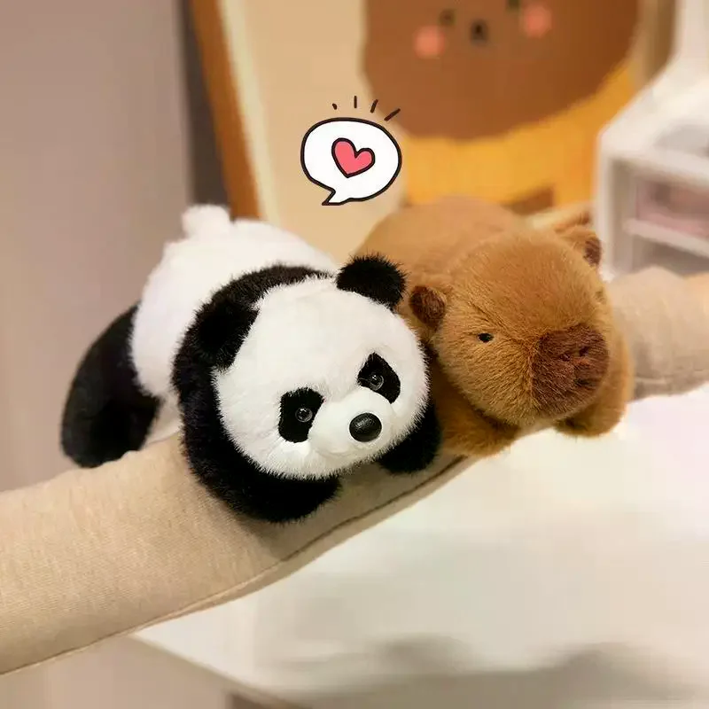 20cm Lying Small Cartoon Animal Toy Stuffed Soft Fuzzy Panda  Gift