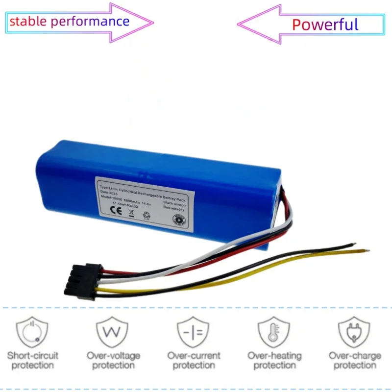 Imagem -02 - Bateria Li-ion para Aspirador de pó Robô 6800mah 14.8v 18650 4s2p 4090 4490 4690 4590