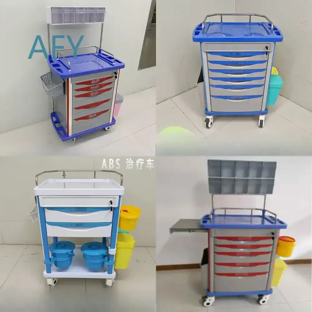 ABS Medical Record Clip Cart for Hospital Storage Rack for File Organization Multi-layer Large Capacity Silent Casters Mobile