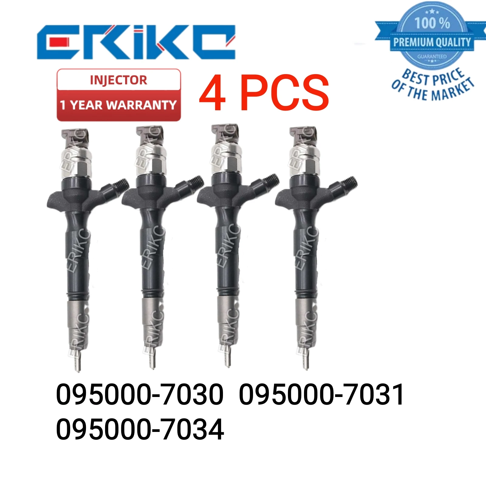 

4 PCS 095000-703# Common Rail Injection 095000-7030 095000-7031 095000-7034 Original Fuel Injector 23670-39185 for Toyota