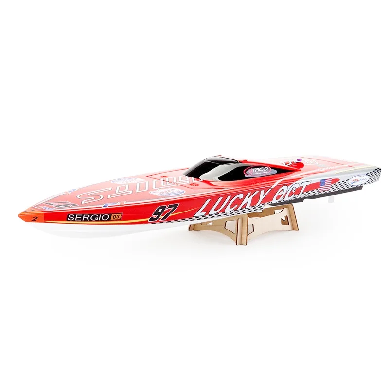 88cm  Patron Saint Mouse Tail Remote Control Boat Brushless Electric Boat FRP Electric Boat Speedboat