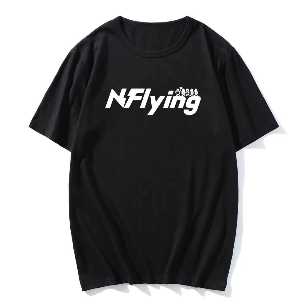 

Fashion Band N.Flying Printing Tshirts Summer Loose Cotton Male T-shirt O-neck Unisex Hip Hop Streetwear Casual Men Women Shirt