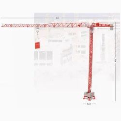 1/87 Metal Alloy Heavy Tower Crane Libra Tower Diecast Crane Construction Model Fans Collections Decoration Display Souvenirs