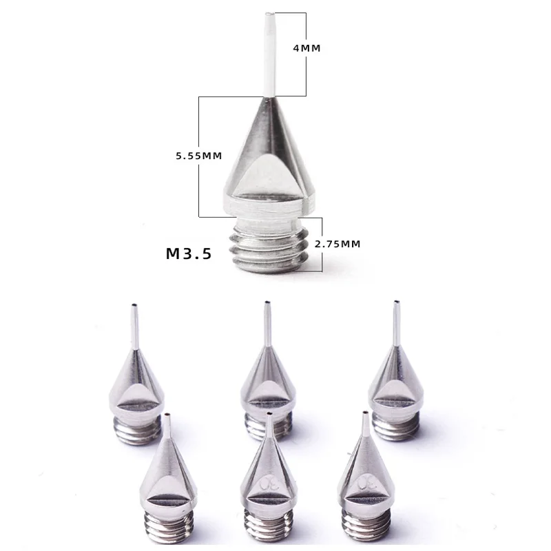 

High Precision Stainless Steel Dispensing Needle Tips Split Extended Exposed Length 4mm Tapered Needle Nozzles