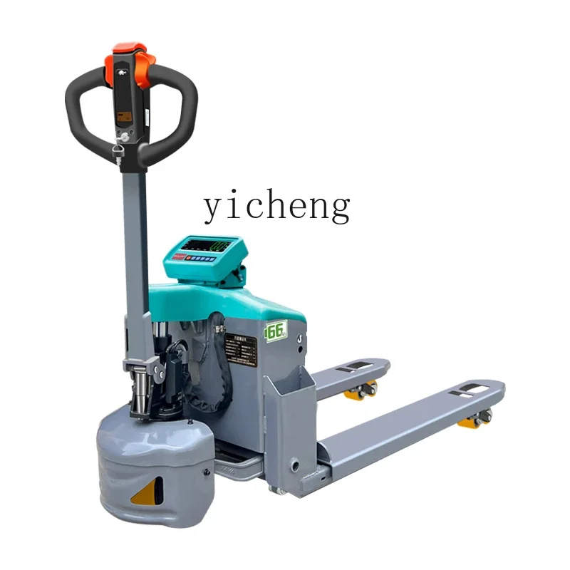

electric forklift with scale weighing automatic hydraulic ground cattle pallet truck