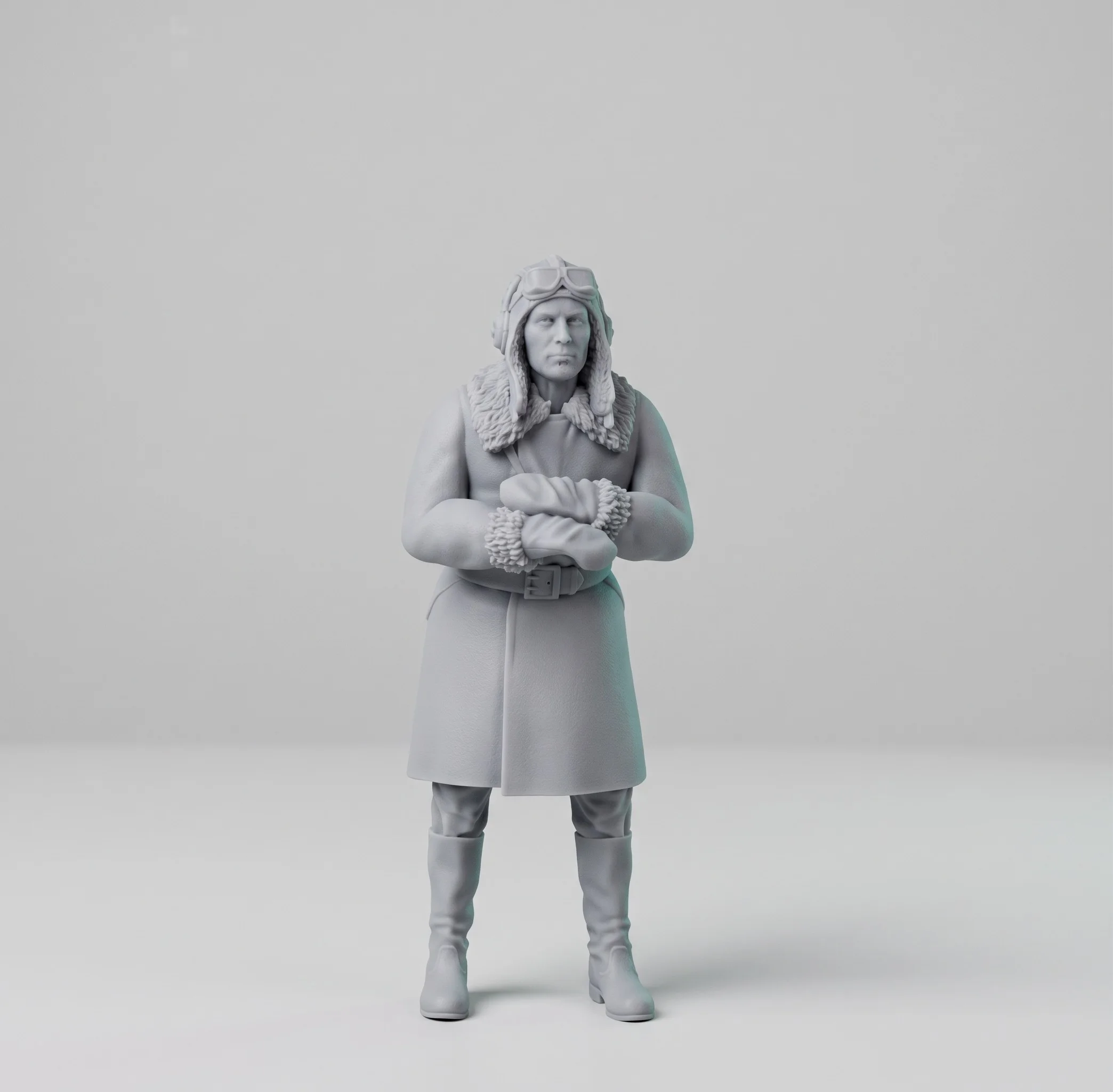 1/35 1/32 Scale Unpainted Military Resin Models 9pcs Winter Uniform Tank Crew in Various Poses