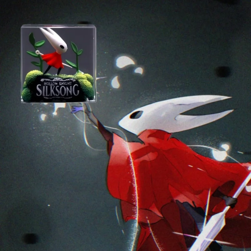 

Silk Song Hollow Knight Theme Keycap Miniature Scene Handmade 3D Printed Cube Resin Material Gift Esc Position DIY Customization