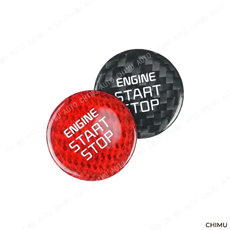 【CHIMU AUTO】 Dry Carbon Fiber One Push Start Button Cover Sticker for Elantra Sonata Interior Trim Accessories 2024 view 6