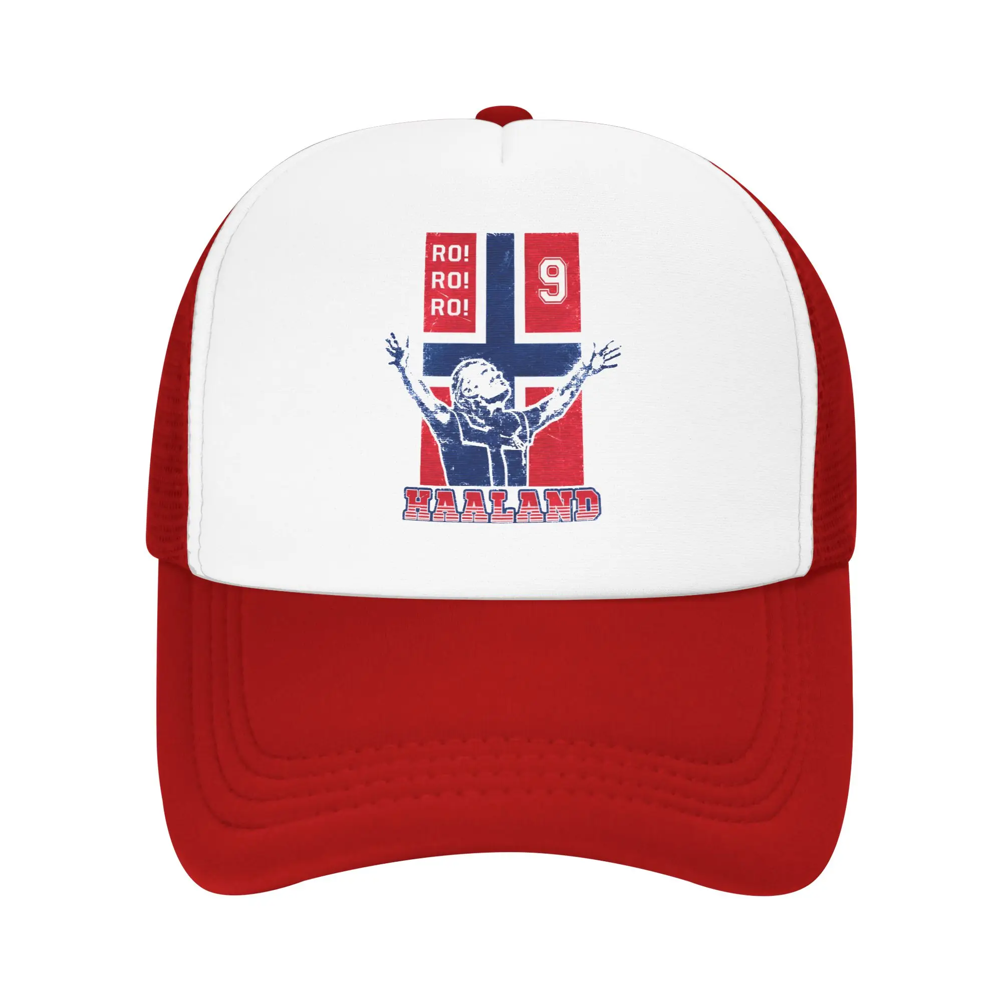 Haaland Norway 9  Mesh Baseball Caps Unisex Hip-Hop Trucker Cap Football  Dad Hat Adjustable Racing Cap Summer Trucker Hat