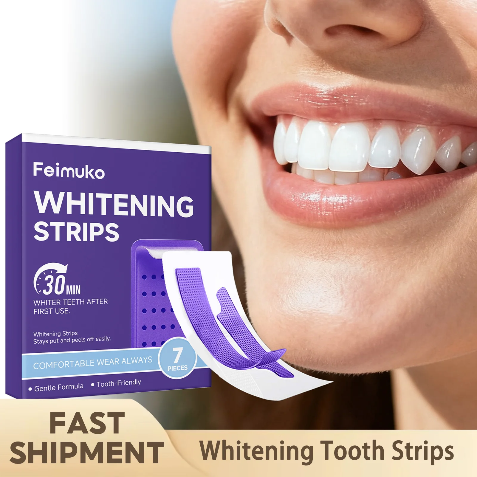 Tiras Blanqueadoras de Dientes (7/14/21/28 Piezas), Eliminan Manchas y Placa, Blanqueamiento Dental, Reduce la Sensibilidad, Producto para Blanquear los Dientes