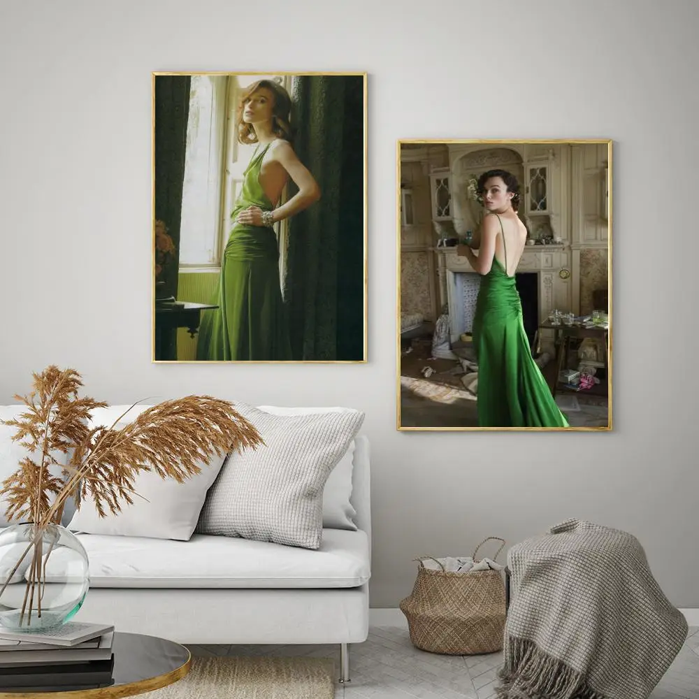 ملصق كيرا نايتلي في التكفير ، طباعة ورقية ، ديكور الرسم الفني ، المنزل ، غرفة النوم ، المدخل ، البار ، المقهى ، 1: 1000