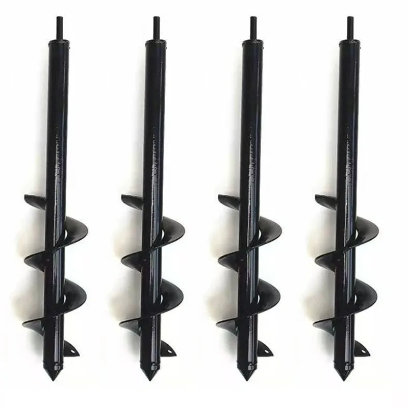 4/5cm Garden Auger Spiral Drill Bit Spiral Hole Digger Ground Drill Earth Accessories Seed Planting Flower Planter Planting Tool