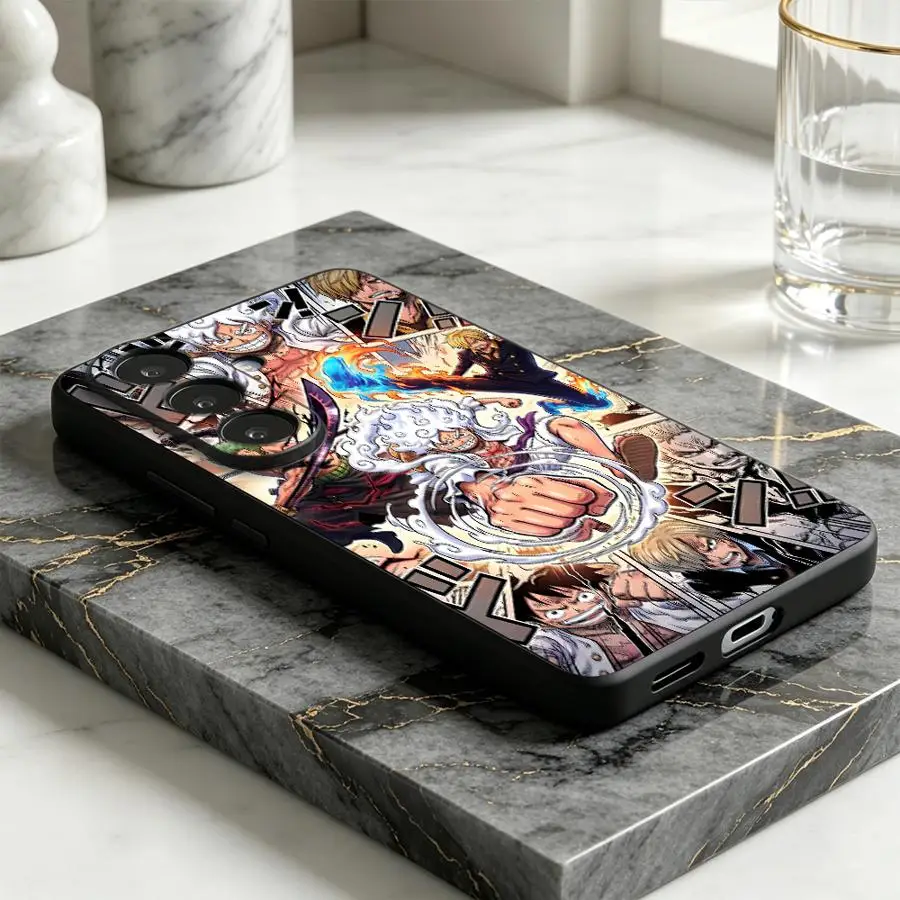 One Piece Cartoon Phone Cover Case for Samsung Galaxy A57 A25 A16 A52 A36 A55 A23 A05 A37 A06 A53 A17 A15 A73 A51 A41 A12 A70