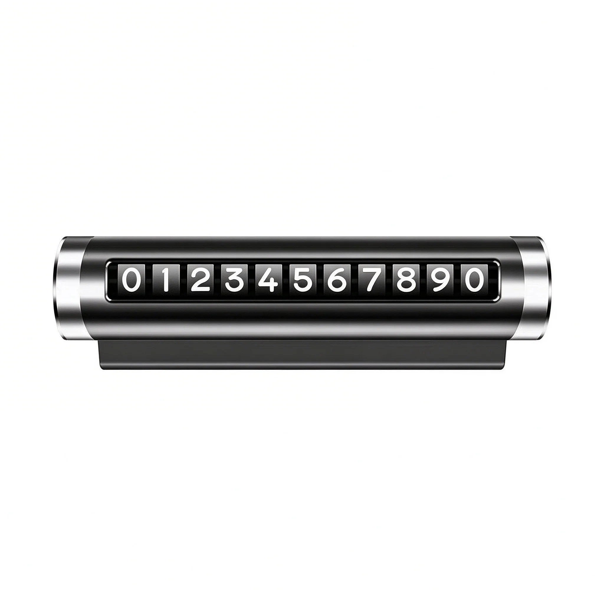 Car Accessories Temporary Parking Number Plate Aluminum Alloy Rolling Wheel Phone Display Heat Resistant Car Dashboard Park Stop