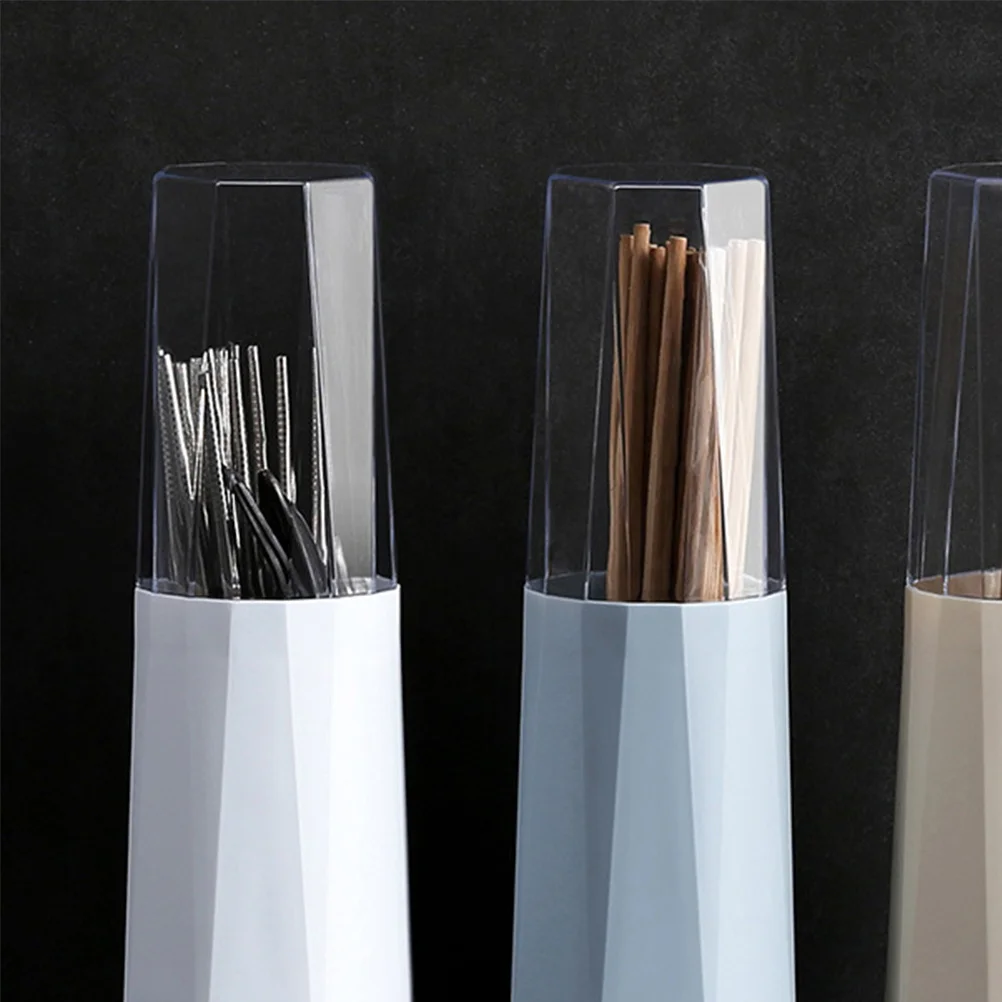 

Beige Chopsticks Holder Kitchen Draining Rack Detachable Design Spoon Fork Tableware Storage Organizer Chopsticks Holder