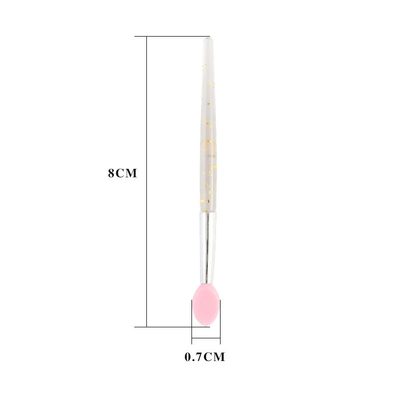 Brosse applicateur de fard à paupières en Silicone, 5/10/20 pièces, ensemble de pinceaux de maquillage doux pour les lèvres