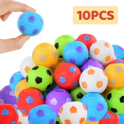 5/10Pcs Rotatable Football Fidget Spinner Toys Kids Soccer Party Favors Football Birthday Gift Bag Pinata Fillers Christmas Gift