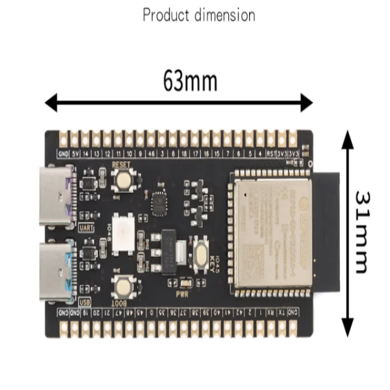 The Original ESP32-S3 Core Board Development Board Module Is Equipped with ESP32-S3-WROOM-1-N8/N16R2/R8