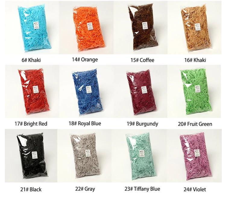 50/100 g Bastflackern für Pralinenschachtelfüller, Hochzeitszubehör, Partydekorationen, Weihnachtsverpackung, Geschenkkorb, Verpackung, Füllung – Detail 5