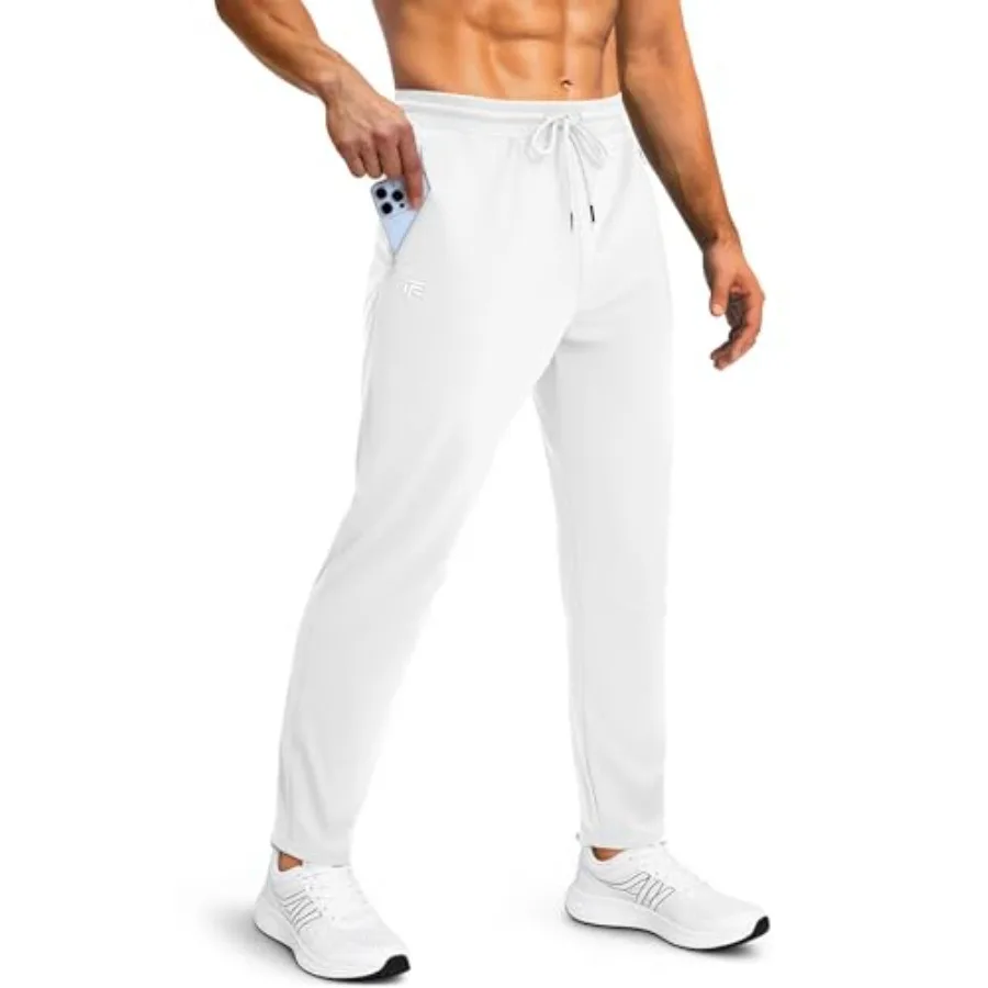 

Mens Sweatpants with Zipper Pockets Joggers for Men Workout Athletic Gym Track Fitness Clothing Gifts