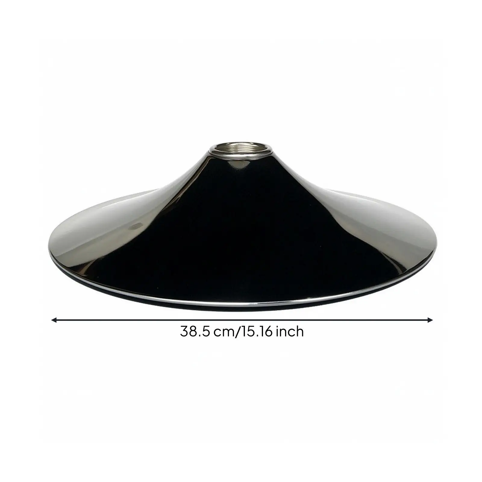 Metal Electroplated Bar Seat Base with Center Mounting Hole Chrome Dish Plate for Reliable Bar Stool Foundation