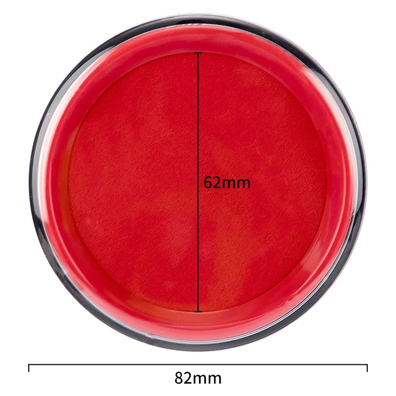 Impressão de secagem rápida Inkpad, Almofadas de tinta vermelha para estampagem grande papelaria circular Inkpad, Carimbo com selo oficial, Office Inkpad