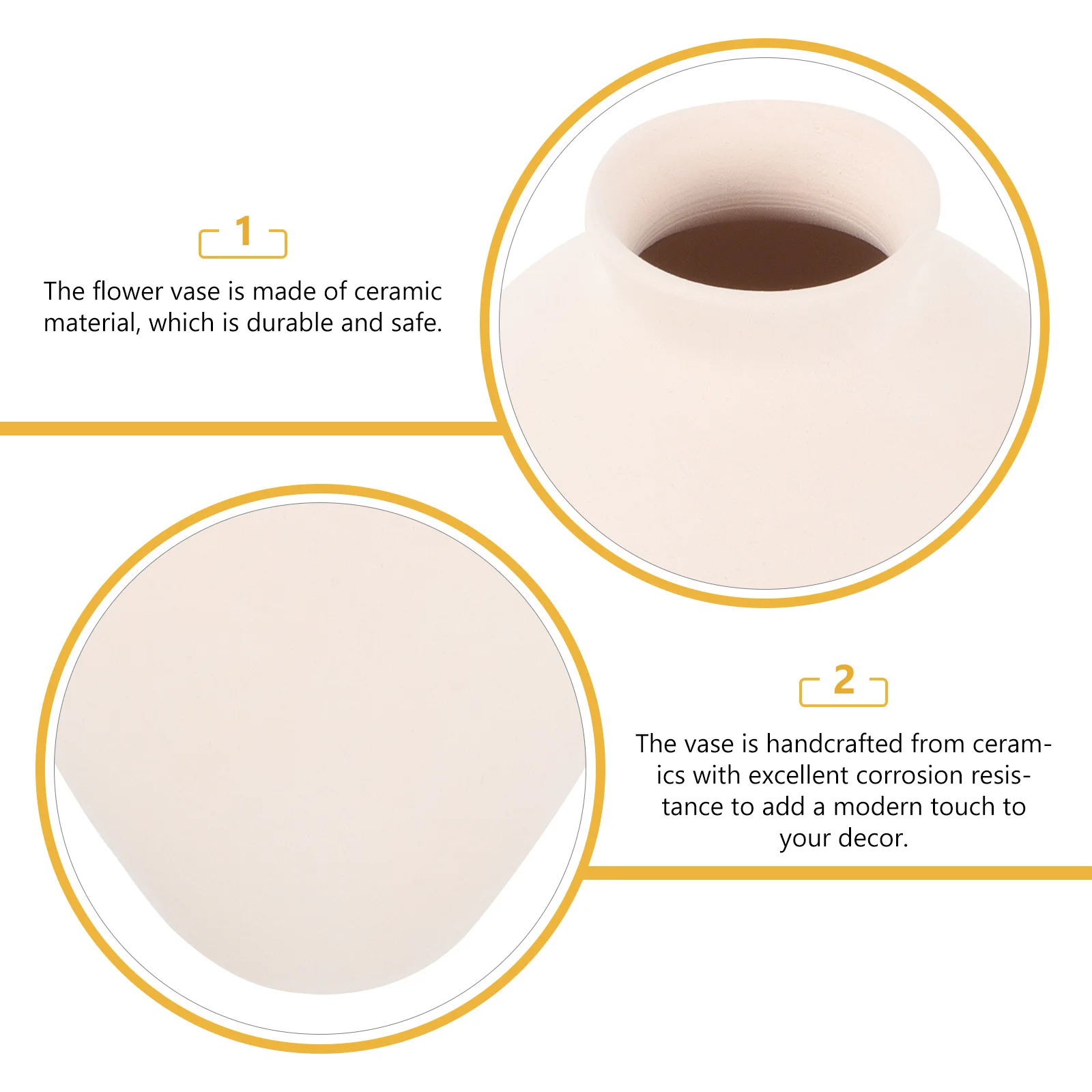 

Nordic Ceramic Vase White Modern Flower Holder for Home Decor Table Centerpiece Dried Floral Arrangement Bookshelf Office