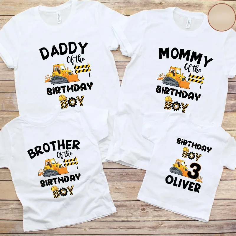 Family T Shirts Birthday Shirt Matching T-shirt Summer Party Matching Clothes Outfit Kids Clothes Baby Jumpsuit Custom Name