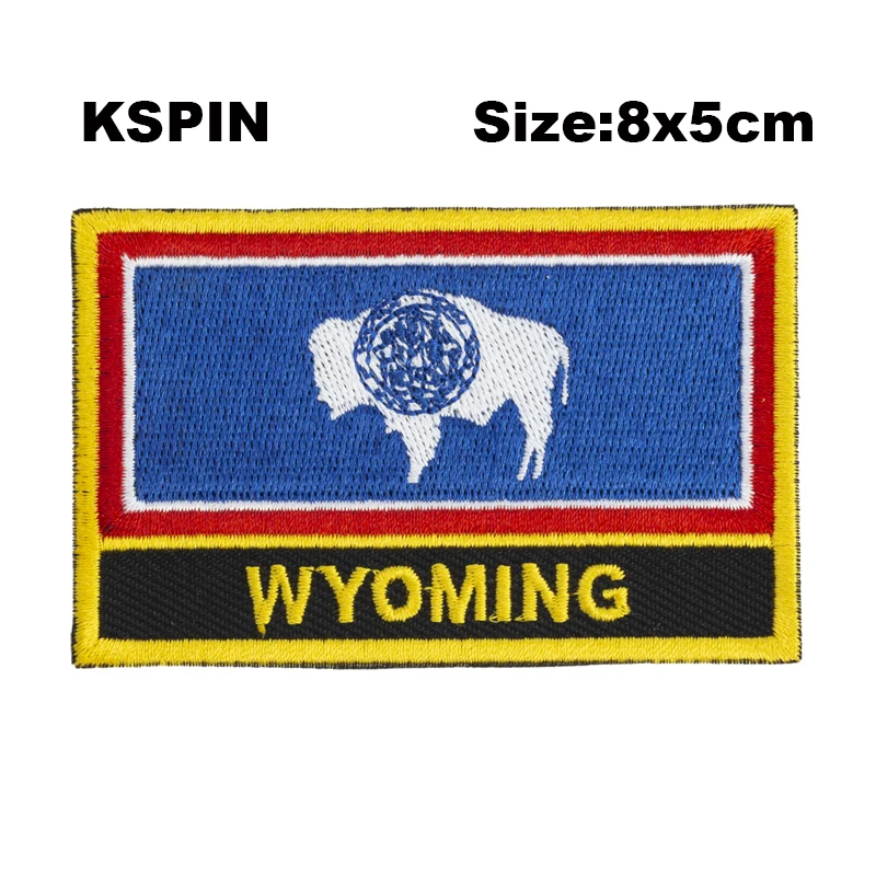 U.S.A Wyoming New Mexico Montana Washington Oregon Alaska   Kentucky Nebraska Arkansas National Flag Flag Embroidery Patch Badge