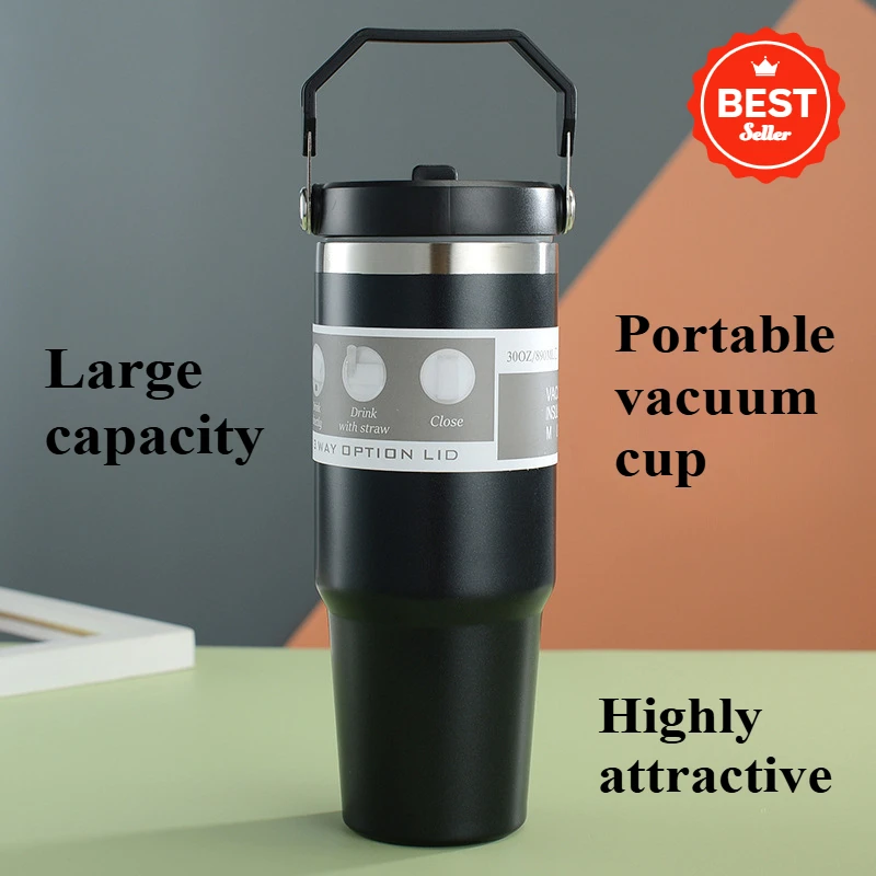 30oz Stainless Steel Coffee Cup Cold And Hot Double-layer Insulated Cup Tumbler Thermo Bottle Car Travel Mug