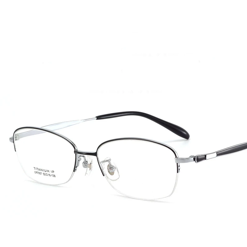 BCLEAR Pure Titanium Ultra-light Vintage Women Eyeglasses Retro Luxury Eyewear Optical Frame Fashion Spectacle Frames Half Rim