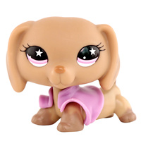 Mini Pet Shop Dachshund #932 with Accessories Who Love Pets Kids Gift Rare
