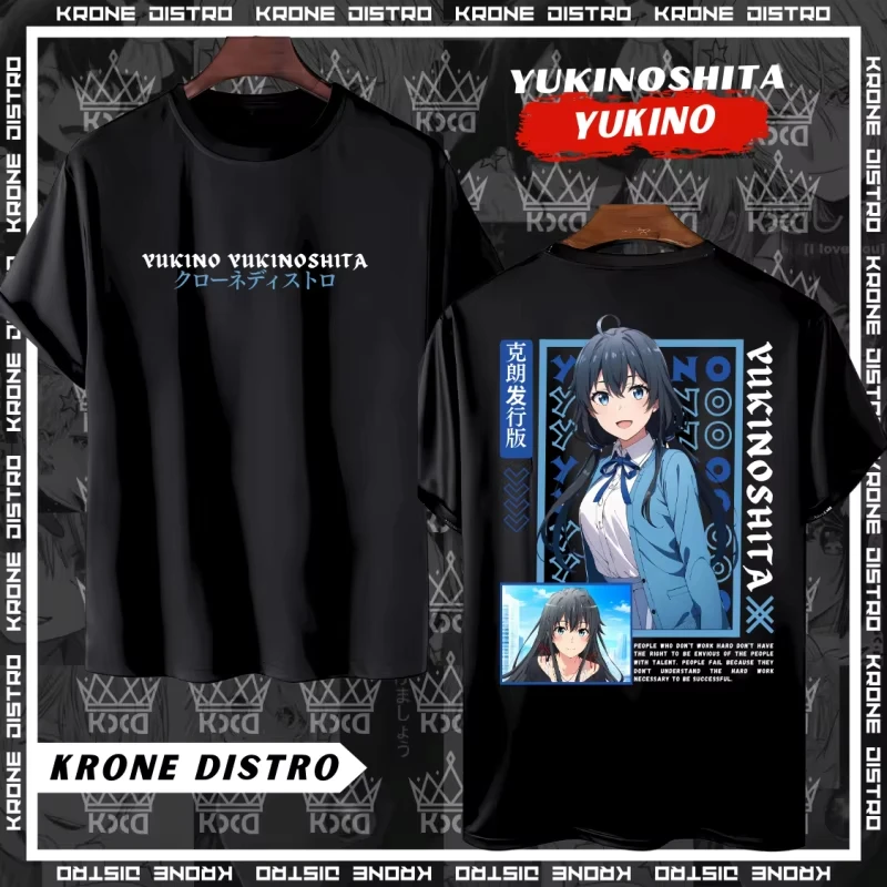 Anime YUKINO YUKINOSHITA Katun Premium 24s - Tshirt Distro Oregairu Oversize Dewasa T-shirt