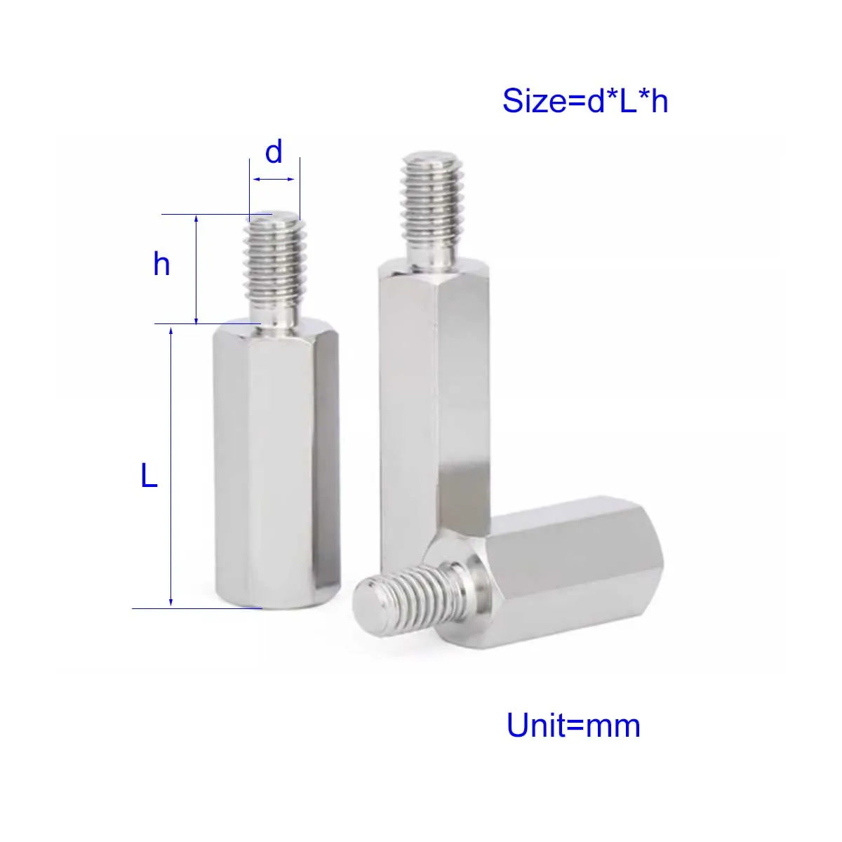 304 Stainless Steel Single Head Hexagonal Screw/Chassis Motherboard Connection Column M2M3M4M5